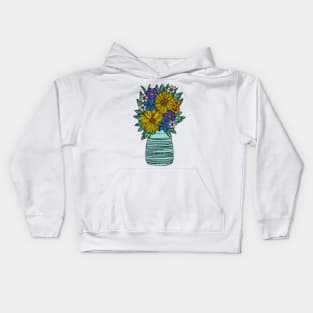 Sunflower Bouquet Kids Hoodie